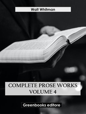 cover image of Complete Prose Works &#8211; Volume 4